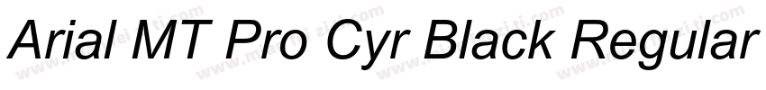 Arial MT Pro Cyr Black Regular字体转换
